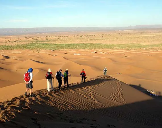 Trekking in chegaga dunes 